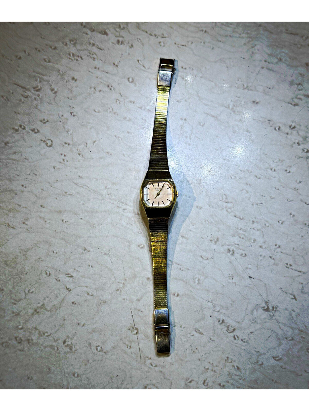 Vintage Seiko 5420-5320 Womens Quartz Gold Tone Watch Japan SGP Not Working